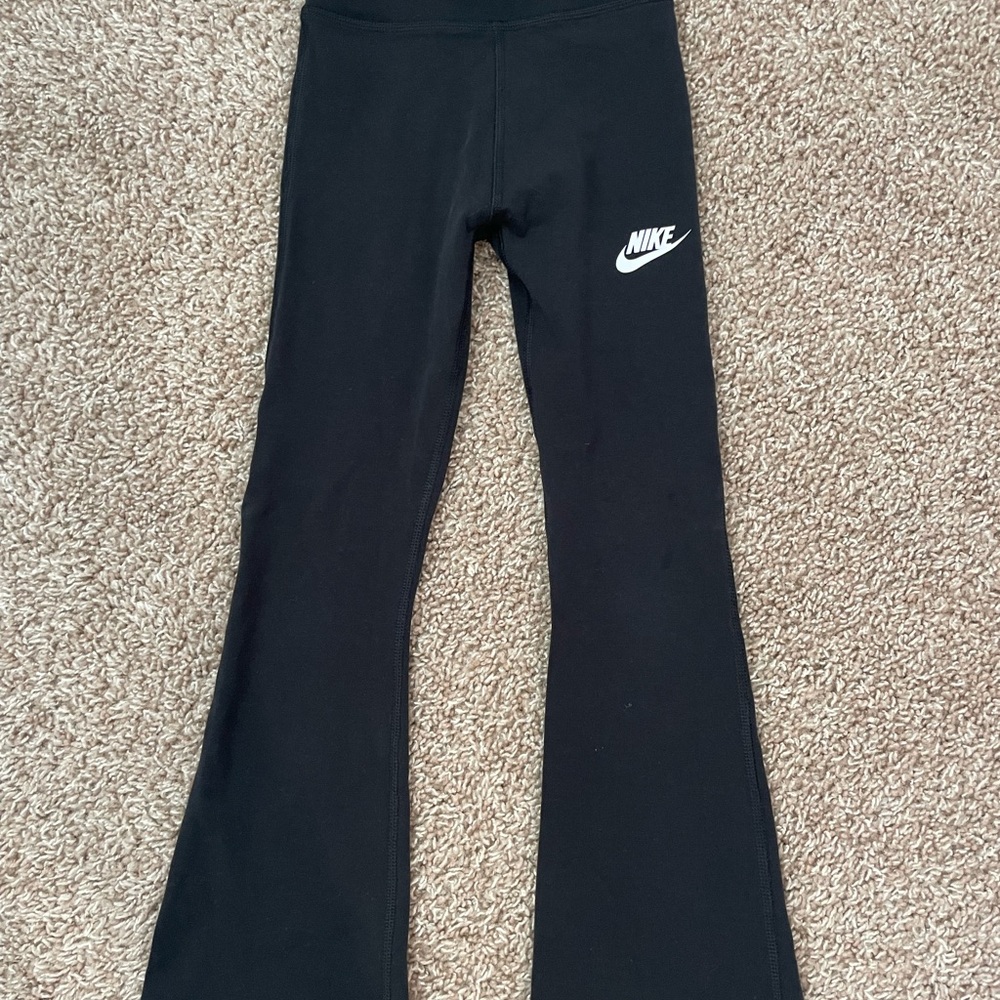 Nike Kids Black Flared Bottoms